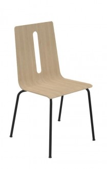 Chaise Wood 4 pieds métal